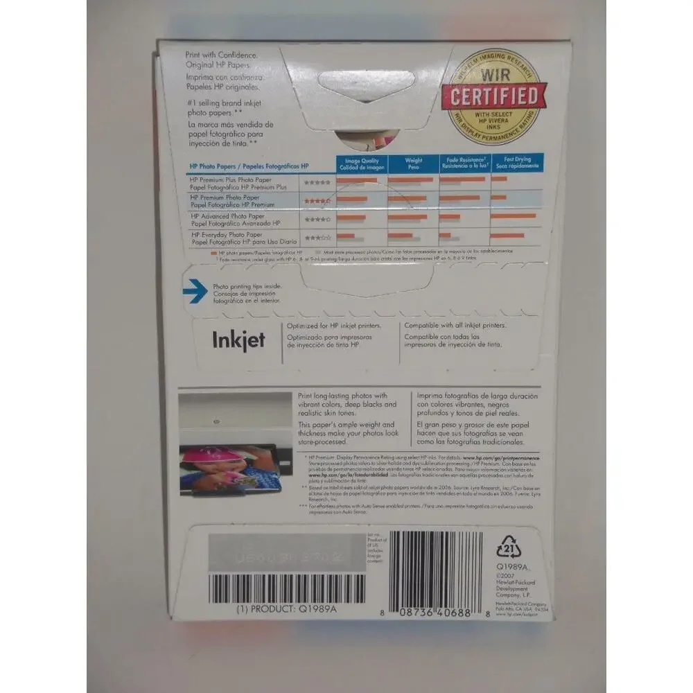 HP Premium Photo Paper 4